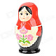 CJ001002 Cute Russian Doll Style Resin Piggy Bank - Multicolored