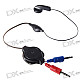 Retractable 3.5mm Earphone with Microphone (104cm-Length)