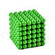 Cheerlink CZ-909 5mm Glow-in-the-Dark Neodymium Iron Balls DIY Puzzle Set - Green (216 PCS)
