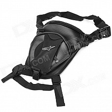 Outdoor Cycling Motorcycle Water Resistant Waist / Leg Bag - Black