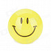 KAMEI KM-803-8 Round Shape Smile Face Refrigerator White Board Magnet - Yellow + Black (8 PCS)