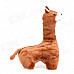Cute Alpaca Style PP Cotton Lint Doll Toy - Brown