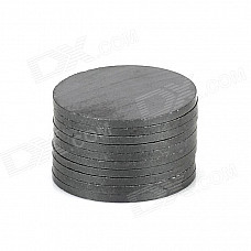19 x 1.2mm Round Ferrite Magnet - Black (10 PCS)