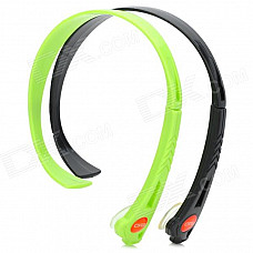 Universal Wireless Hands-free Headband Headphone - Black + Green (2 PCS)