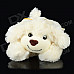 Fragrant Soft Plush Cotton Grovel Dog Doll Toy - White