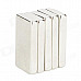 10050032W Strong Rare Earth Block NdFeB Magnet - Silver (5 PCS)