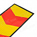 Arrows Symbol Car Reflective Warning Mask Sticker - Red + Yellow (4 PCS)