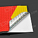 Arrows Symbol Car Reflective Warning Mask Sticker - Red + Yellow (4 PCS)