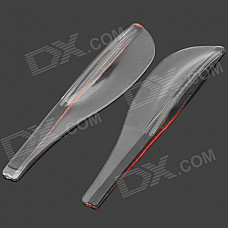 PS5002 Rainproof Resin Cover Blade for Car Rear View Mirror - Transparent (2 PCS)