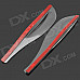 PS5002 Rainproof Resin Cover Blade for Car Rear View Mirror - Transparent (2 PCS)