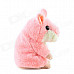 CheerlIink TS-908 People Talking Plush Recording Hamster / Educational Toy - Pink + White (3 x AAA)