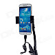 THFC008 Multifunctional Spring Car Holder Bracket + Single USB Car Charger for Smartphone - Black