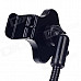 THFC008 Multifunctional Spring Car Holder Bracket + Single USB Car Charger for Smartphone - Black