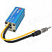 Aluminum Alloy 16MHz Car FM Impedance Convertor - Blue (12V)