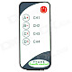 008 0023 ABS Mini 38K 5-key IR Remote Controller - Black + White