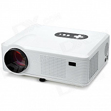 RuiQi MY-668T 1280 x 800 Android 4.0 LCD Projector w/ 1GB RAM / 4GB ROM / LED - White + Black