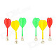 Plastic Powerful Magnetic Darts - Red + Yellow + Green (6 PCS)