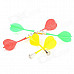 Plastic Powerful Magnetic Darts - Red + Yellow + Green (6 PCS)