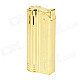 Classic Retro Style Windproof Zinc Alloy Butane Jet Lighter - Golden