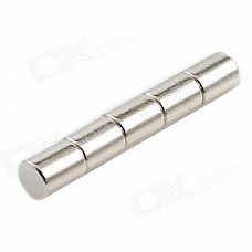 10050045W Cylindrical NdFeB Magnet - Silver (5 PCS)
