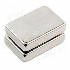 10050044W DIY Rectangular NdFeB Magnets - Silver (30 x 20 x 5mm / 2 PCS)