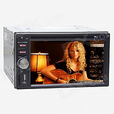 Joyous J-2616MX 6.2" Touch Screen Car DVD Player w/ GPS Navigation, Radio, Bluetooth, AUX - Black