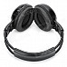 Vehicle-mounted Foldable Infrared Wireless Headset - Black + Silver