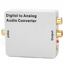 Playvision HDA-2MB Digital to Analog Audio Converter / DAC Converter - White