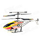 HUAJUN W908-7 2-CH Aluminum Alloy IR Remote Control R/C Helicopter - Red + Yellow + Black