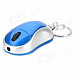 Creative Mouse Style Gas Light w/ Keychain - Blue + Silver