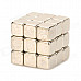 5 x 5 x 5mm Buckyballs NdFeB Magnetic Magic Cubes - Silver (27 PCS)