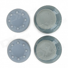 Replacement Plastic Rocker Cap + Nonslip Silicone cap Set for XBOX360 - Grey