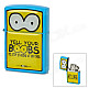 Cute Cartoon Pattern Zinc Alloy Kerosene Oil Lighter - Yellow + Blue + Black + White