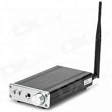 FX-AUDIO- FX1602S Mini 160W x 2 Hi-Fi Bluetooth Digital Amplifier - Black + Silver