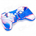 Protective Soft Silicone Case for PS3 Controller - Blue + White + Pink