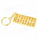 Creative 8 Abacus Coppering Keychain - Golden