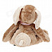 Cute Bowknot Cartoon Dog Style Soft Plush Doll Toy - Brown + Beige + Pink