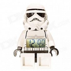 Genuine LEGO Star Wars Stormtrooper Alarm Clock - White (2 x AAA)