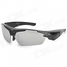 5.0MP 720P 170 Degree Wide-Angle Sports Sunglasses Camcorder w/ TF - Black