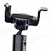 Multifunctional Short Car Holder Bracket + Single USB Output Car Charger for Smartphone - Black