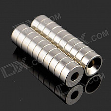 12 x 3-3mm NdFeB Neodymium Magnet Circular Cylinder DIY Puzzle Set - Silver (20 PCS)