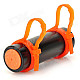 T-04 Swimming Diving Waterproof MP3 Player w/ FM + Earphone - Black + Orange (8GB)