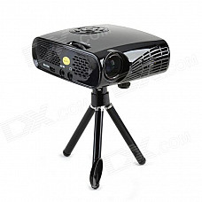 MOV MOV198A 36W LED Mini Projector w/ Mini VGA / AV / HDMI / Mini USB / Audio Out / SD - Black