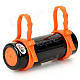T-02 Swimming Diving Waterproof MP3 Player w/ FM Radio + Earphone - Black + Orange (8GB)