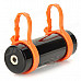 T-02 Swimming Diving Waterproof MP3 Player w/ FM Radio + Earphone - Black + Orange (8GB)