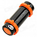 T-02 Swimming Diving Waterproof MP3 Player w/ FM Radio + Earphone - Black + Orange (8GB)