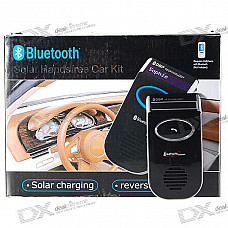 VTB-60 Solar Panel Self-Recharge Bluetooth Carkit Speakerphone Handsfree with Caller ID Display