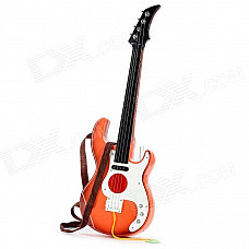 JT-01 Child Practice 4 Strings Music Guitar - Black + White + Orange + Brown