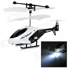 Ultra-Mini 3.5-CH IR Remote Control ABS R/C Helicopter - White + Black