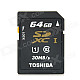 Toshiba SD-K64G2R7W Class 10 SDXC UHS-I SD Card (64GB)